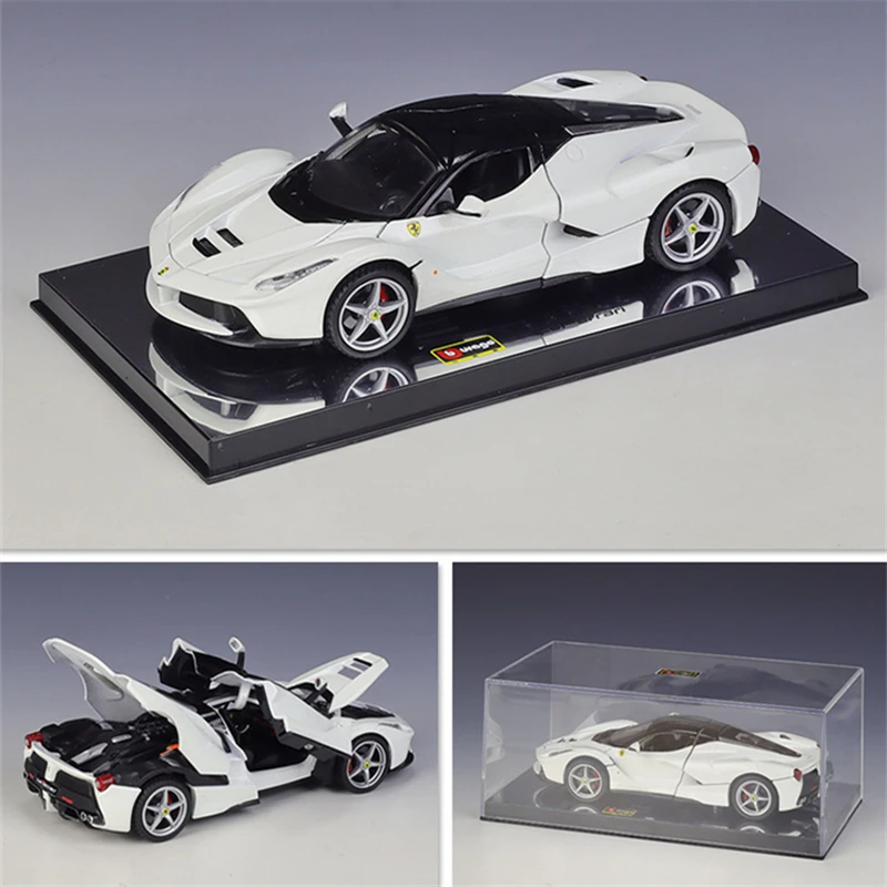 Bburago 1:32 Ferrari LaFerrari Alloy Sports Car Model Diecast Metal Toy Racing Vehicles Car Model Sound and Light Childrens Gift