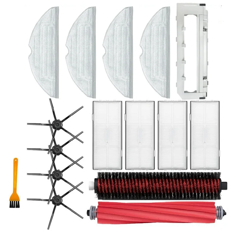 

FNJK-для Roborock S7 Maxv Ultra S7 Pro Ultra G10 G10S Основная боковая щетка Hepa-фильтр Запчасти для швабры Робот-пылесос