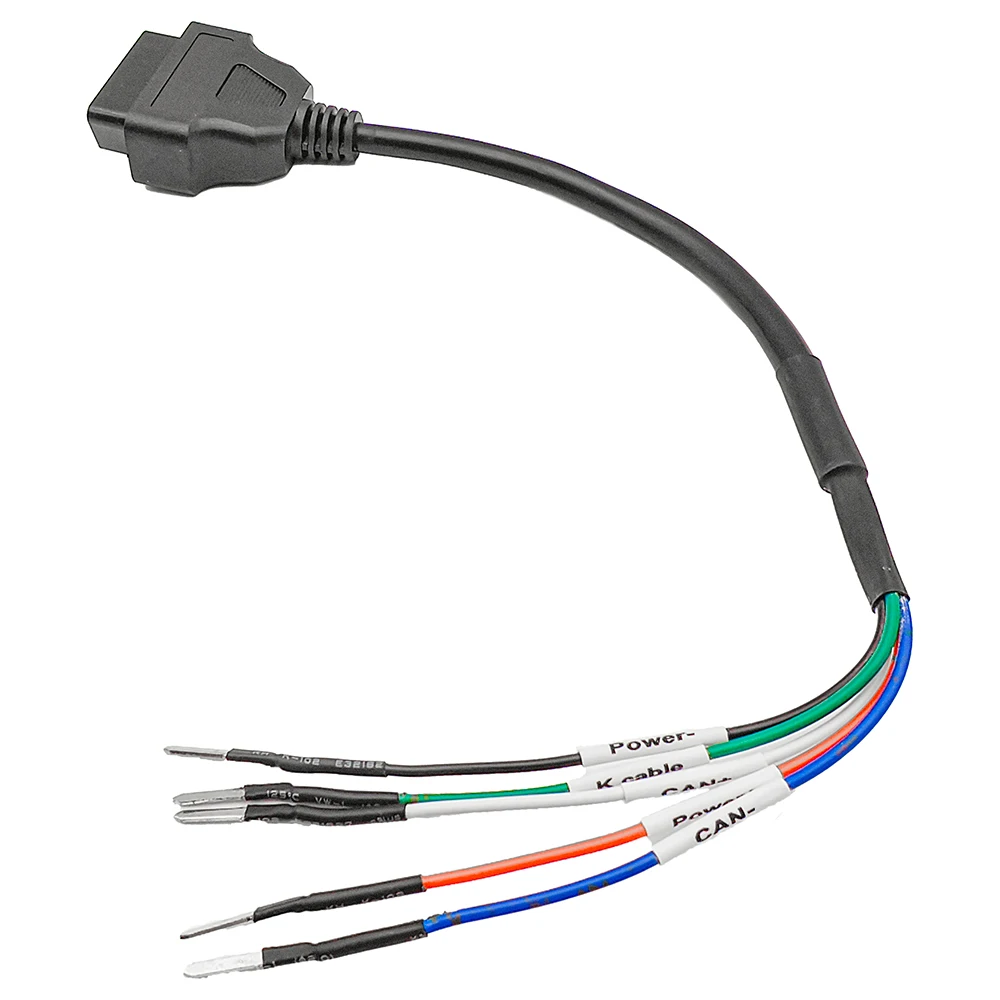 OBD 16 Pin Jumper Cable OBD2 Connector Cable For Turck Car Motorcycle CAN K Line OBDII Extension Cable Diagnostic Cable