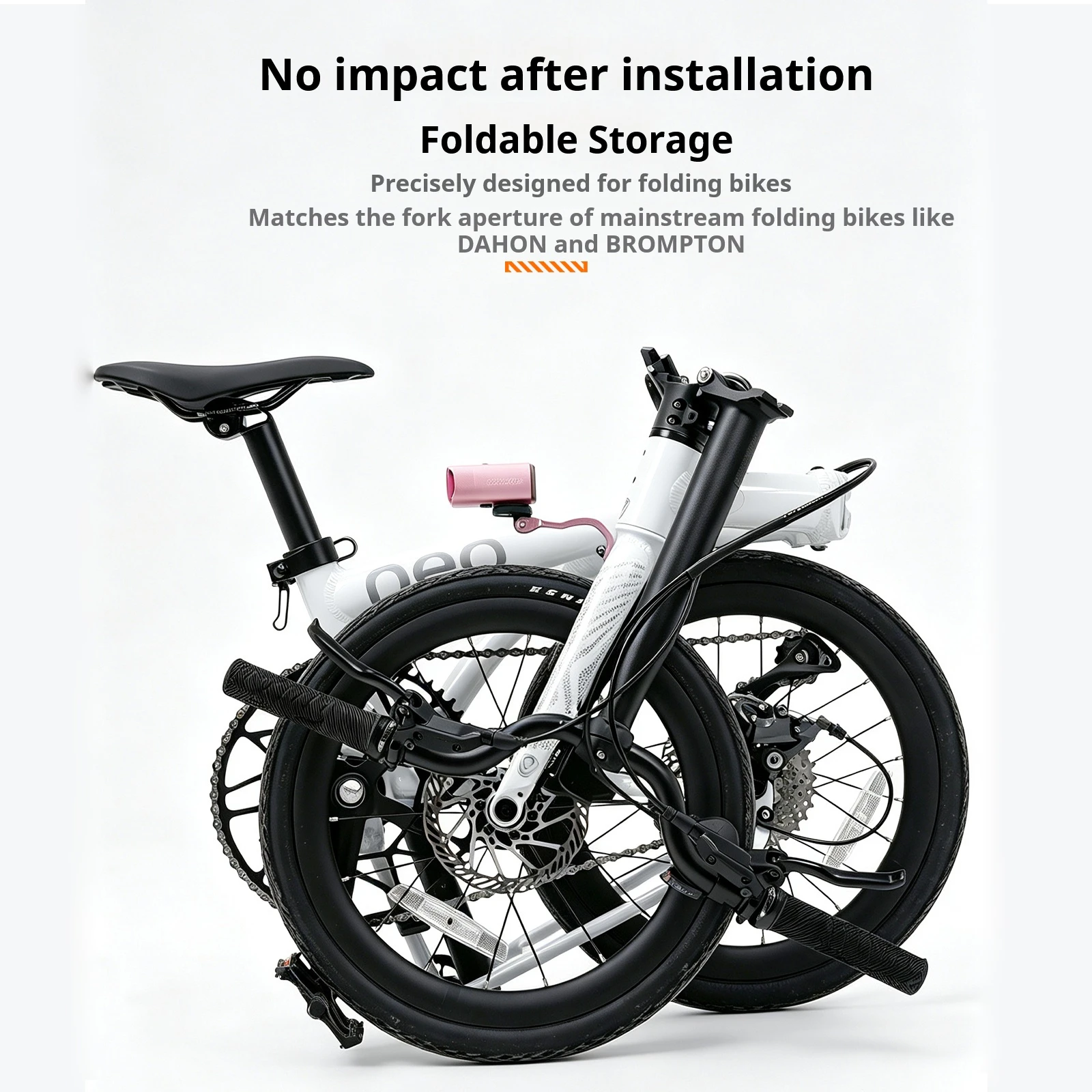 ENLEE Front Fork Light Holder Adjustable Aluminum Alloy Bracket For GOPRO Sport Camera Lamp Mount Stand Bike Accessories - view 4