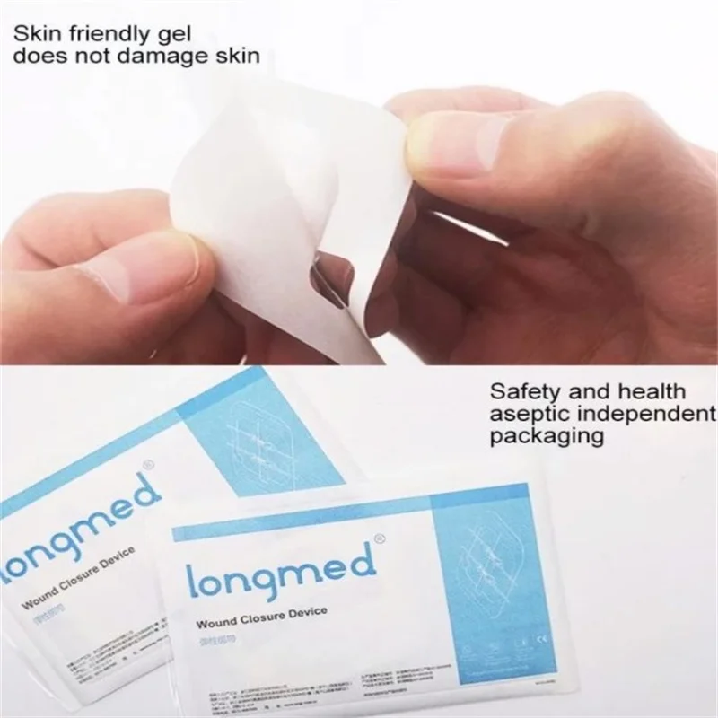 TS 2PC/box new Bandage Band Aid Zip Stitches Zip Tie Wound Closure Adhesive Suture-free