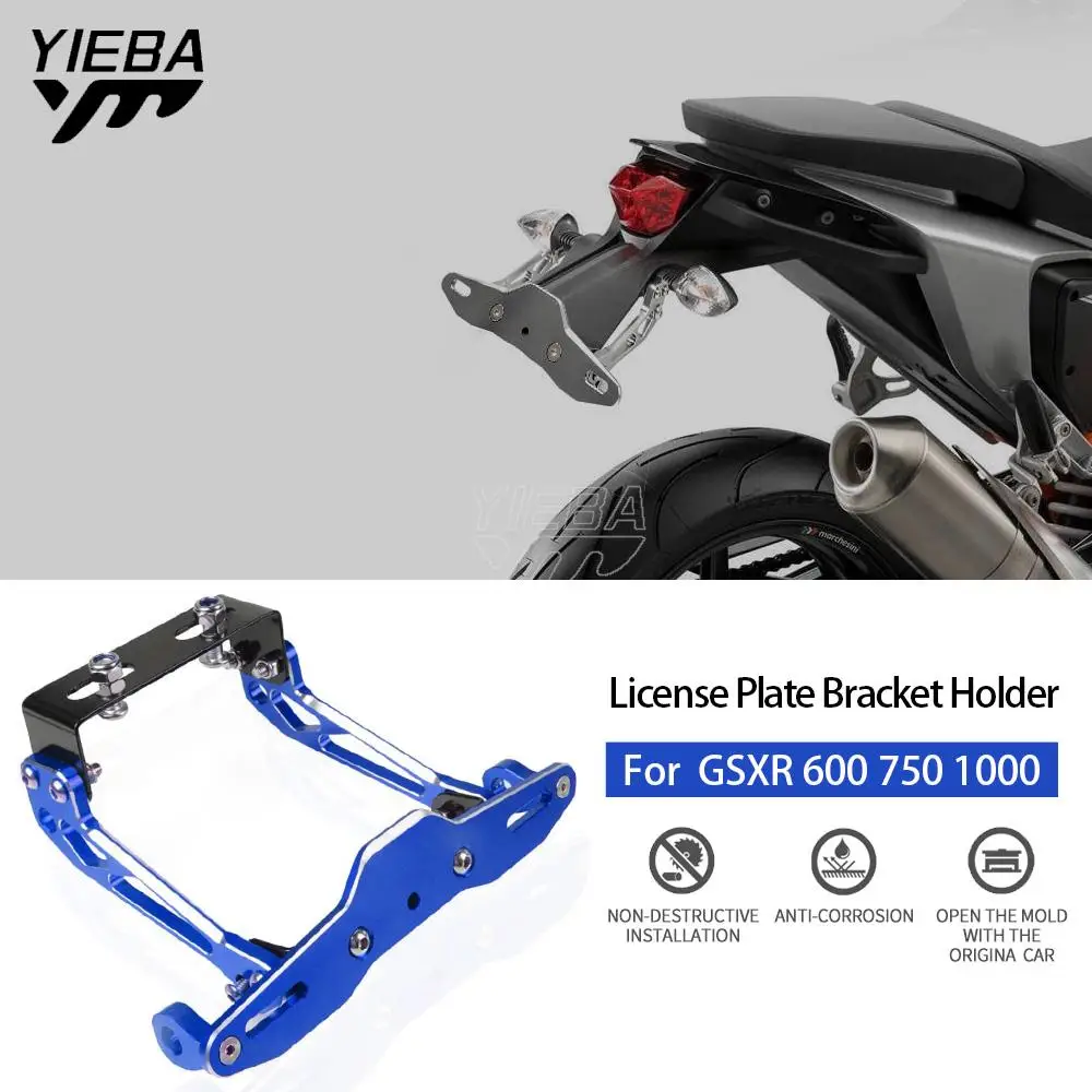 Motorcycle License Plate Bracket Licence Plate Holder Frame Number Plate For Honda CBR 600 954 1000 RR Suzuki GSXR 600 750 1000