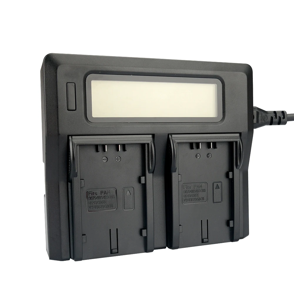 Imagem -02 - Carregador Duplo Carregador de Bateria para Panasonic Ag-ac30 Ag-ac30 Chargerag-brd50 Ag-b23 Ag-vbr59 Ag-vbr89g