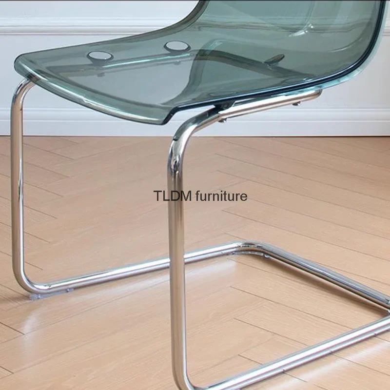 Apartamento Designer Diining Chair Nordic Acrylic Minimalist Modern Dining Chair Household Clear Silla Comedor Home Furniture