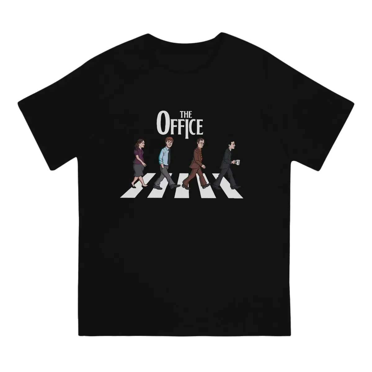 Men's The Office Road Dwight Schrute T Shirts Tv Show Pure Cotton Clothing Casual Short Sleeve Crewneck Tees Adult T-Shirt