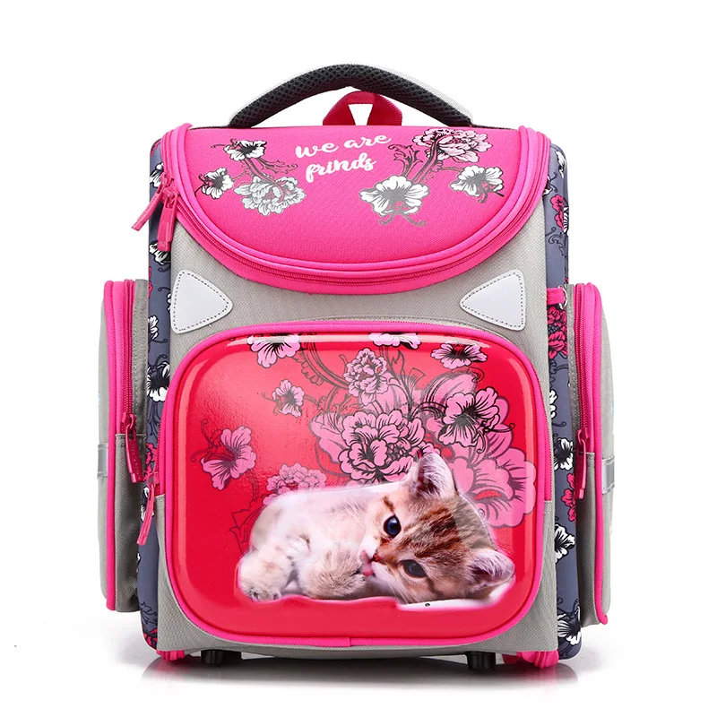 Sacs à Dos d\'École Primaire de Qualité Supérieure, Cartable Orth4WD avec Dessin Animé pour Enfant Garçon et Fille