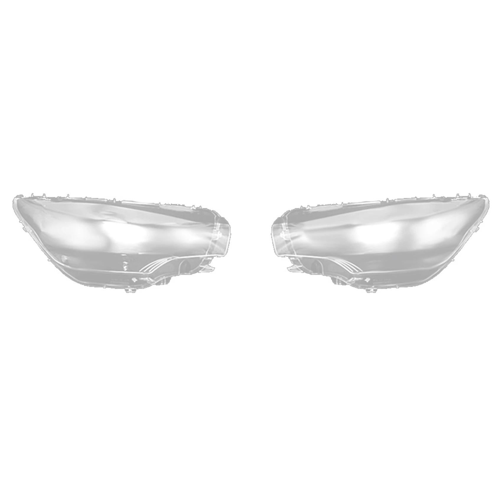 Car Front Left+Right Headlight Lens Cover Headlight Lamp Shade for Citroen C4L 2012 2013 2014 2015