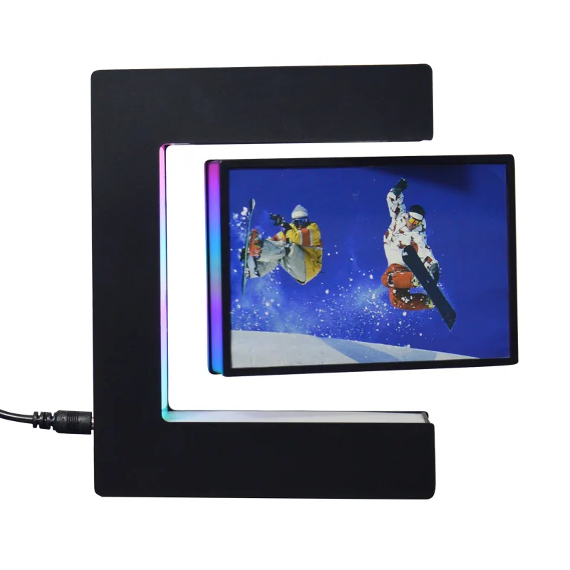 Imagem -03 - Magnetic Levitating Photo Frame com Luzes Led Luz Noturna Criativa Picture Display Aniversário e Presente de Natal