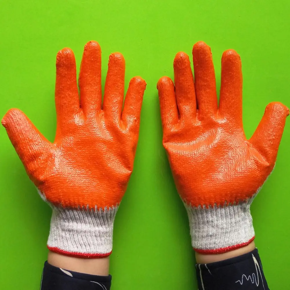 12pairs مقاومة للاهتراء قفازات التأمين على العمل تنفس قبضة ممتازة قفازات النتريل مرنة عدم الانزلاق قفازات واقية #4