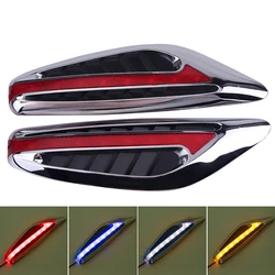2pcs Led Side Indicator Blinker Leaf Shape Universal  Car Accessories DC12V Auto Car Steering Light Fender Side Lights