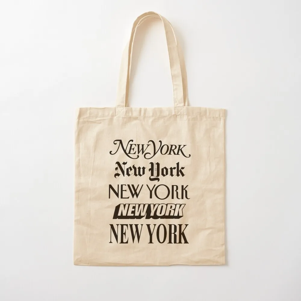 New York New York Tote Bag shopping bag logo reusable shopping canvas Canvas