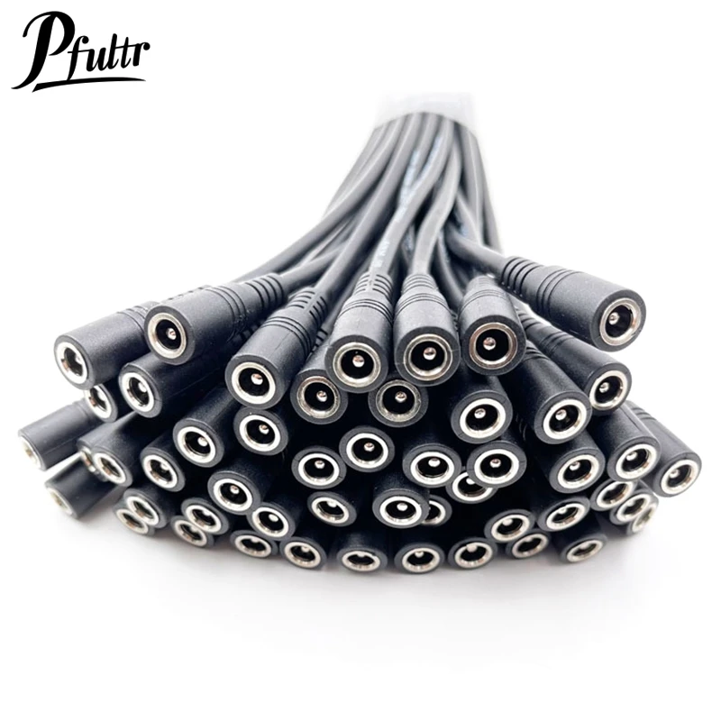 Hot sale 10Pcs 5.5x2.1 Plug DC male or Female Cable Wire Connector For 3528 5050 LED Strip Light