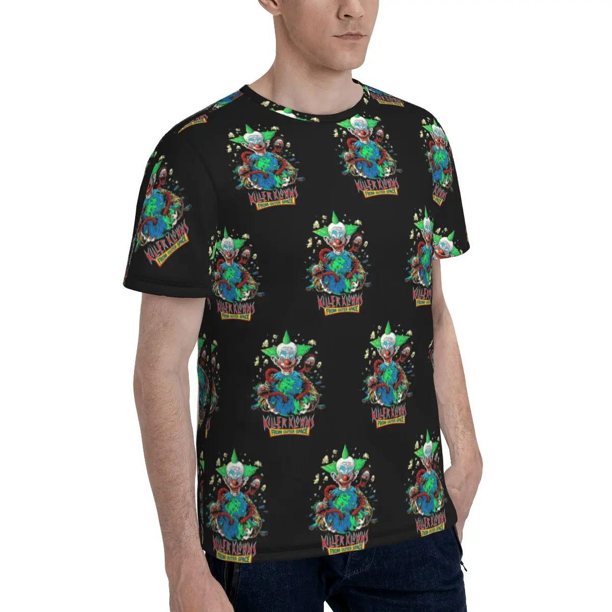Killer Klowns From Outer Space T-Shirt for Men Cotton T Shirts Men's Short Sleeve O-Neck Summer Clothes Tops