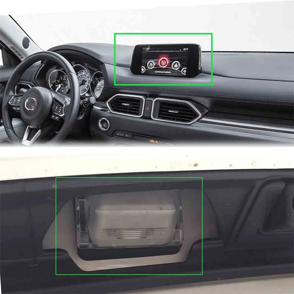 Vkauto rückfahr kamera kit für mazda Cx-5 cx5 ii kf 2016 ~ 2021 für oem stereo hd backup rückfahr kamera c28 adapter kabel