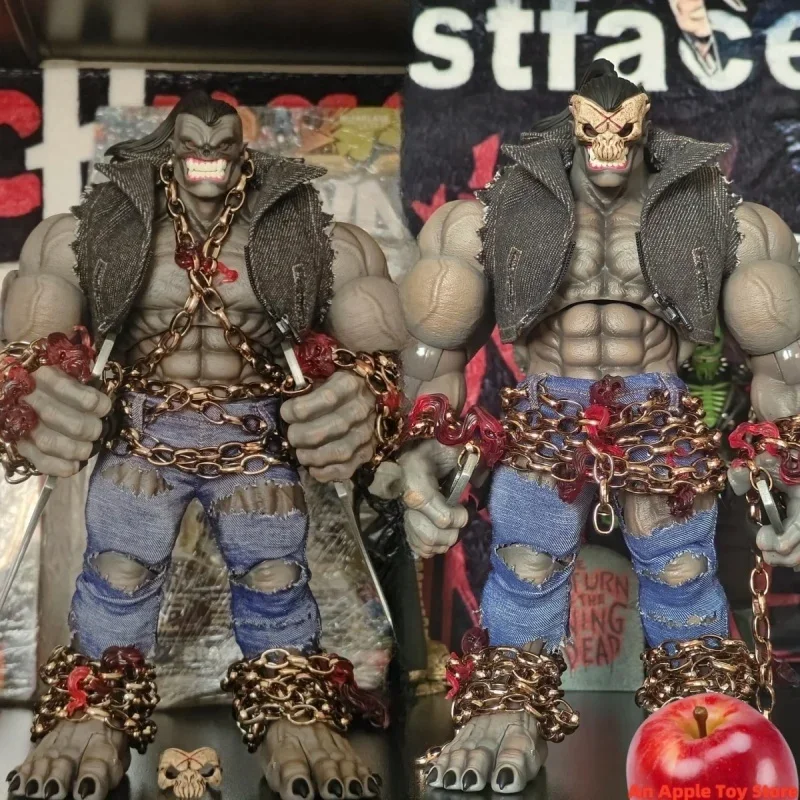 在庫あり AXYTOYS 1/12 スケール悪魔オークレッドバージョングレーバージョン 6 インチ可動兵士アクションフィギュア人形コレクション