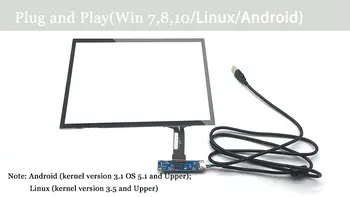 24palcová kapacitní dotyková obrazovka s rozhraním USB, projektovaná kapacitní vícedotyková obrazovka 12 nejlepší prodej 24palcová obrazovka Raspberry Pi - №5