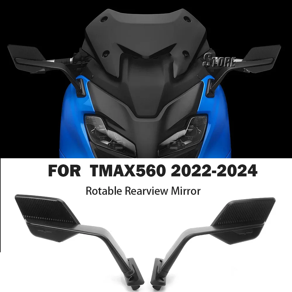 For YAMAHA T-MAX560 TMAX560 tmax 560New New Motorcycle Rearview Mirror Foldable And Adjustable Aluminum Mirror Accessories