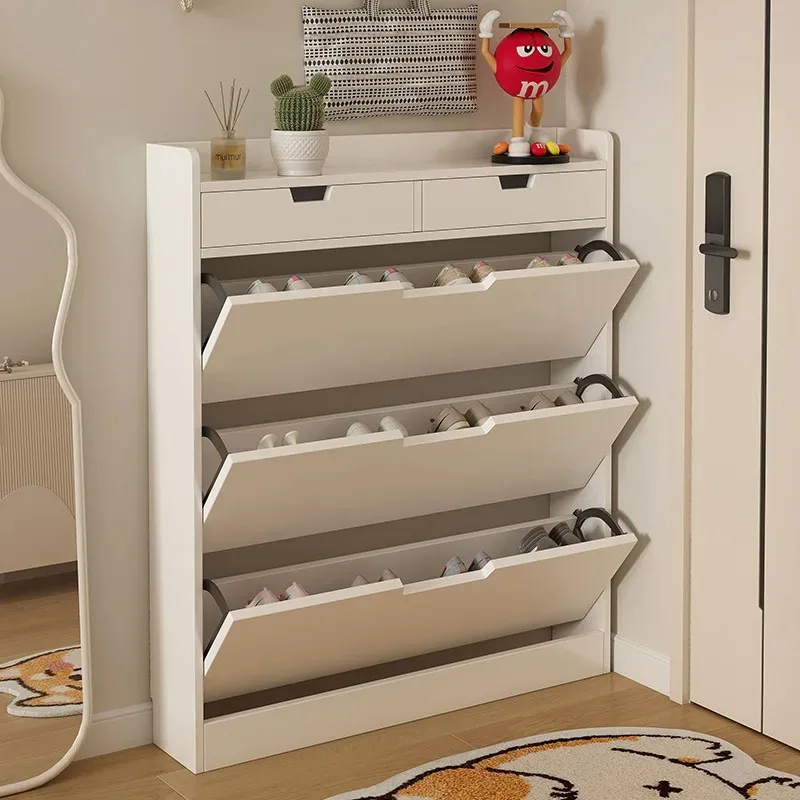 Vertical Modern Shoe Rack Multilayer Men Cabinet Living Room Fashion Safe Shoe Rack Design White Sapateira Postmodern Furniture