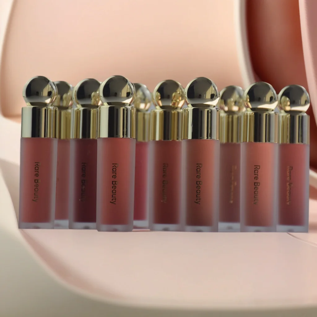 RARE Beauty-rubor líquido, lápiz labial, colorete para ojos, colorete para mejillas, resistente al agua, sombra de contorno facial, brillo de labios líquido, maquillaje regordete