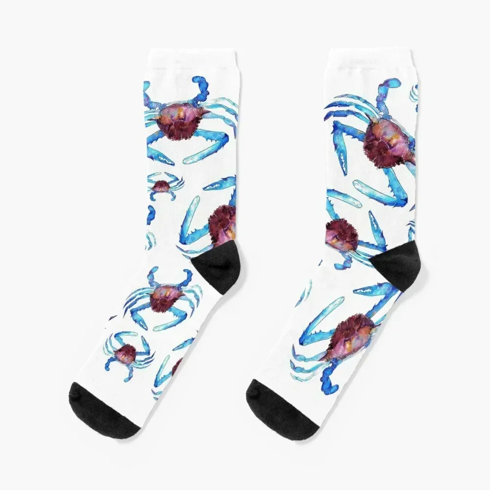 

Blue Swimmers Socks essential sports and leisure Antiskid soccer warm winter Men's Socks Luxury Women's