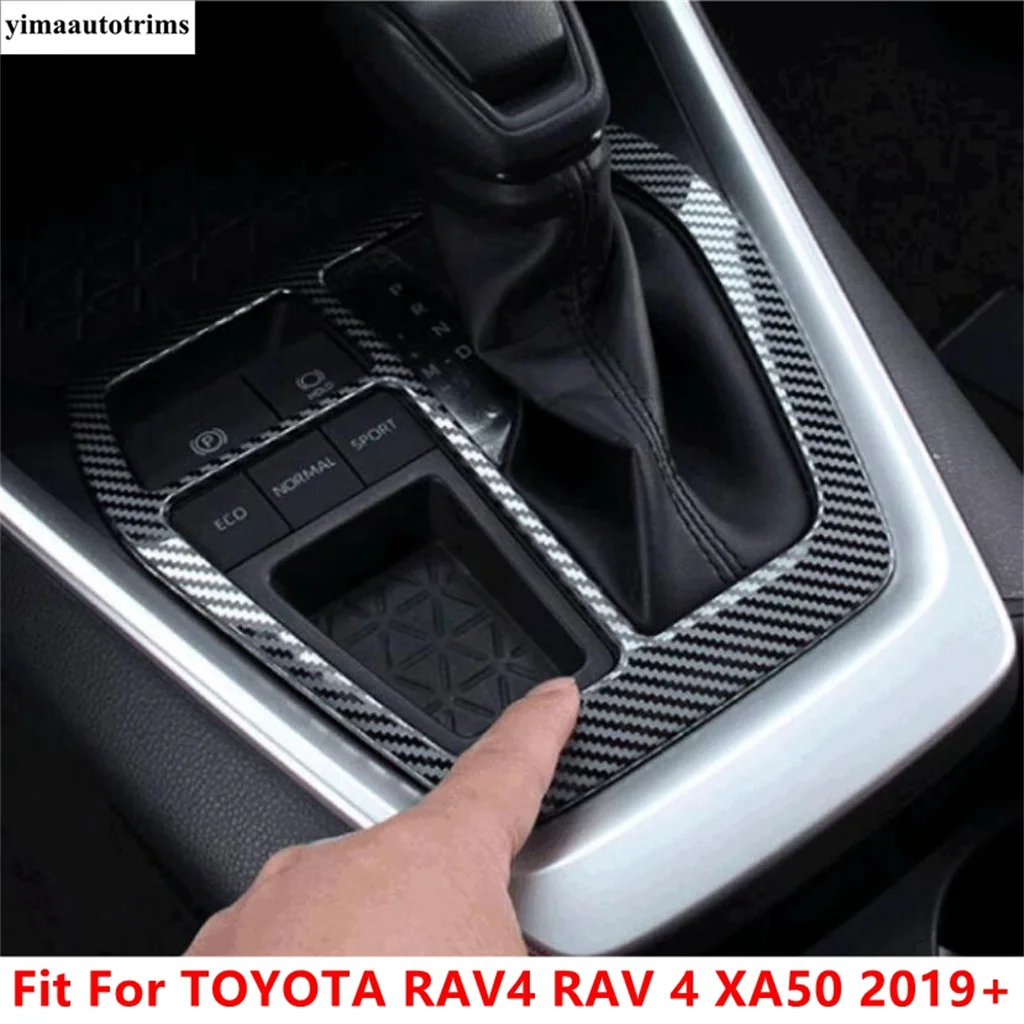 

Central Control Gear Shift Panel Frame Decor Cover Trim For TOYOTA RAV4 RAV 4 XA50 2019 - 2024 Carbon Fiber Accessories Interior