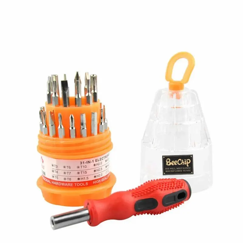 31PC Pagoda Type Universal Screwdriver Multitool Set Manual Combination Maintenance Driver Screw Batch Mobile Phone Repair