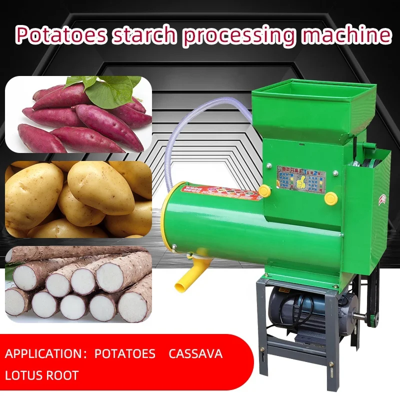 Commercial Sweet Potato Pulp and Residue Separation Refiner Household Crushed Kudzu/Lotus Root Cassava Starch Processing Machine