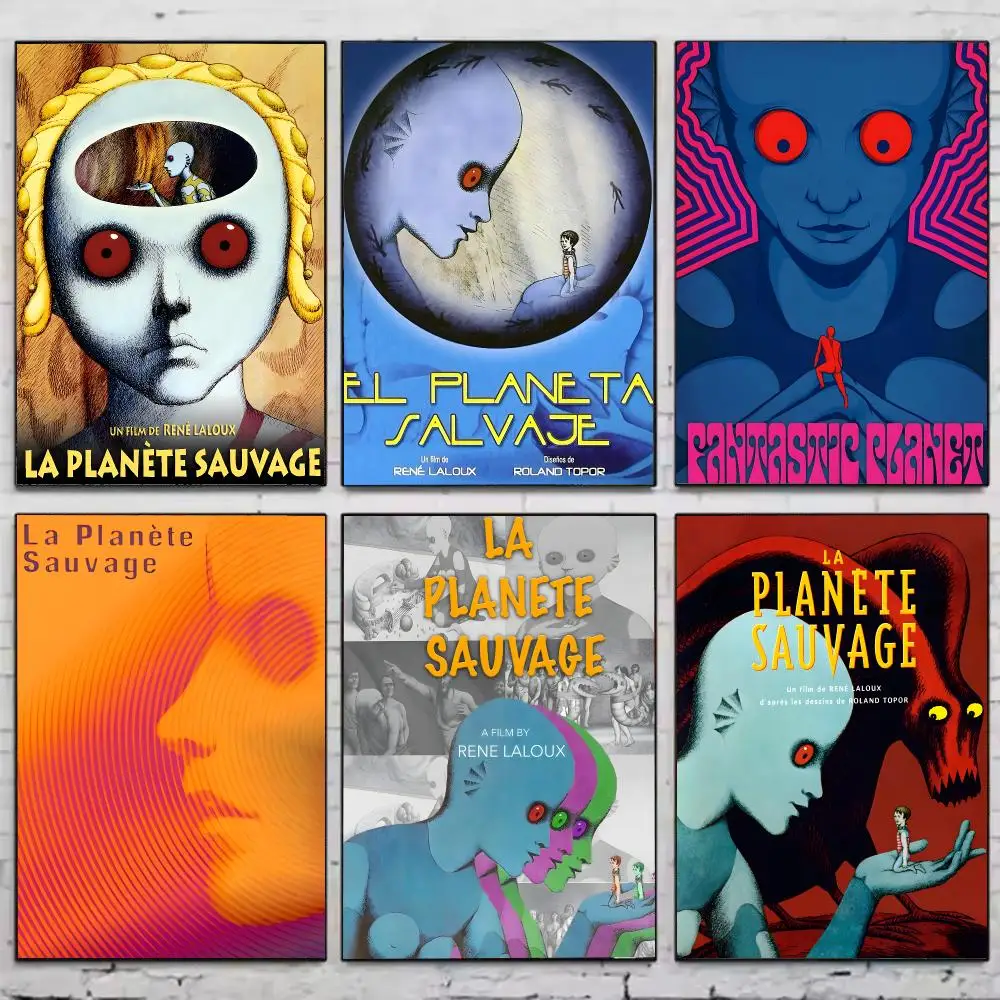 Fantastic Planet Poster HD Waterproof Self-Adhesive Wall Sticker For Room Decor, Premium Print Gift