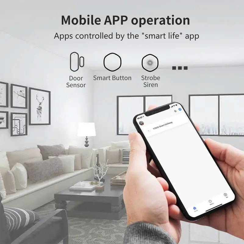 Tuya Zigbee WiFi Smart Multi-mode Gateway Smart Home Smart Life APP Remote Control Timing Function Work With Alexa Google Home