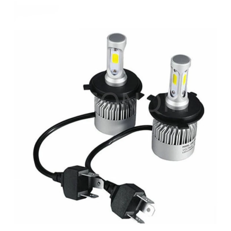 

S2 H7 Светодиодные фары 72W 8000LM COB Светодиодные фары 6000k H3 H4 H7 H11 9005 9006 Светодиодные противотуманные фары Led для Jeep