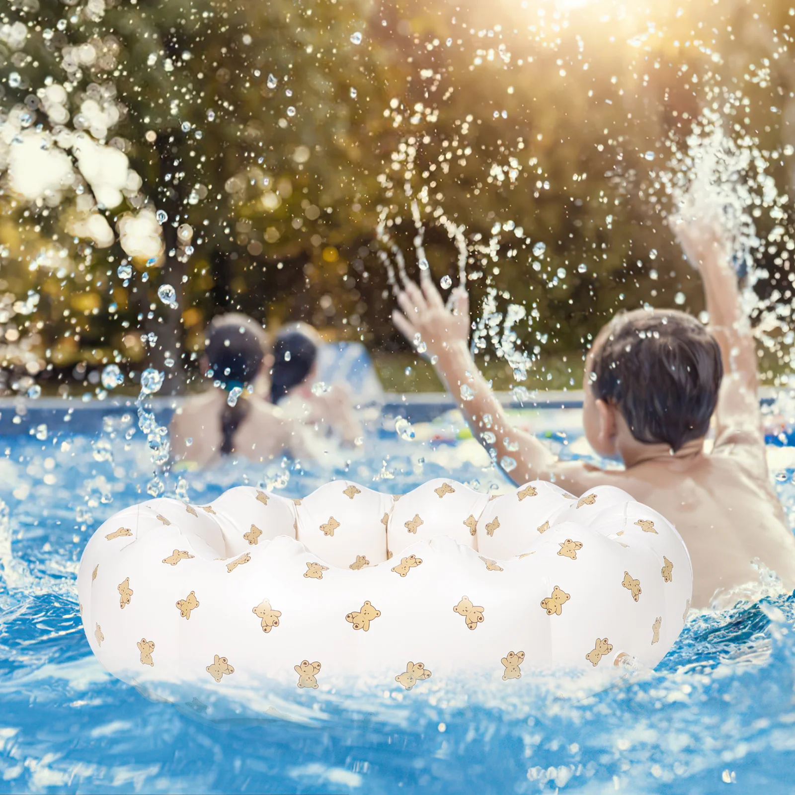 Natación inflable para niños, piscina redonda de Pvc para bebés, inflado rápido, desinflado, exterior, interior, verano, diversión con agua, regalo de fiesta para niños pequeños