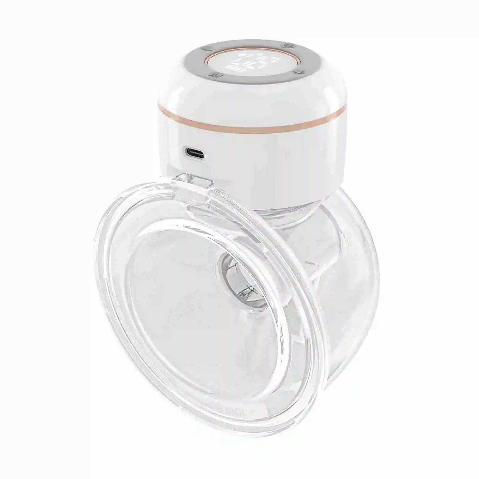 

Wearable Breast Pump Hands Free Electric Breast Pump for Breastfeeding 4 Modes 12 Suction Level Low Noise Built-in Battery with