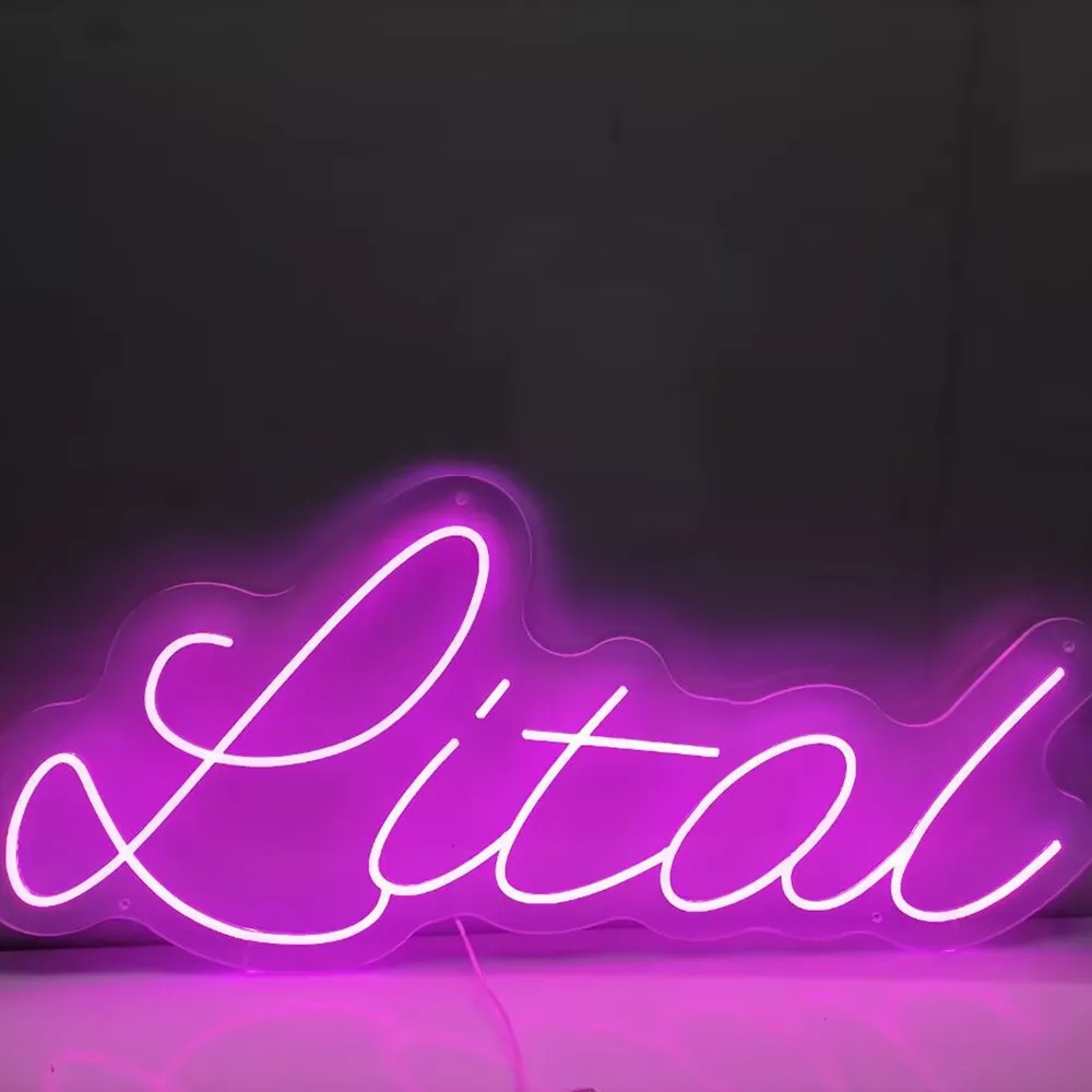 

Customizable LED Neon Sign Can Personalized Name Shop Logo Room Decor DIY Japanese Anime Wedding Party Lighting
