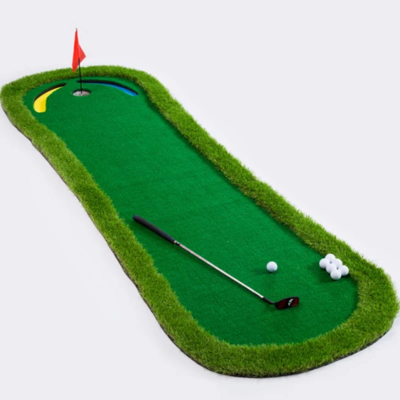 Indoor Golf Mat Artificial Green Washable Flame Retardant Collapsible Golf Green