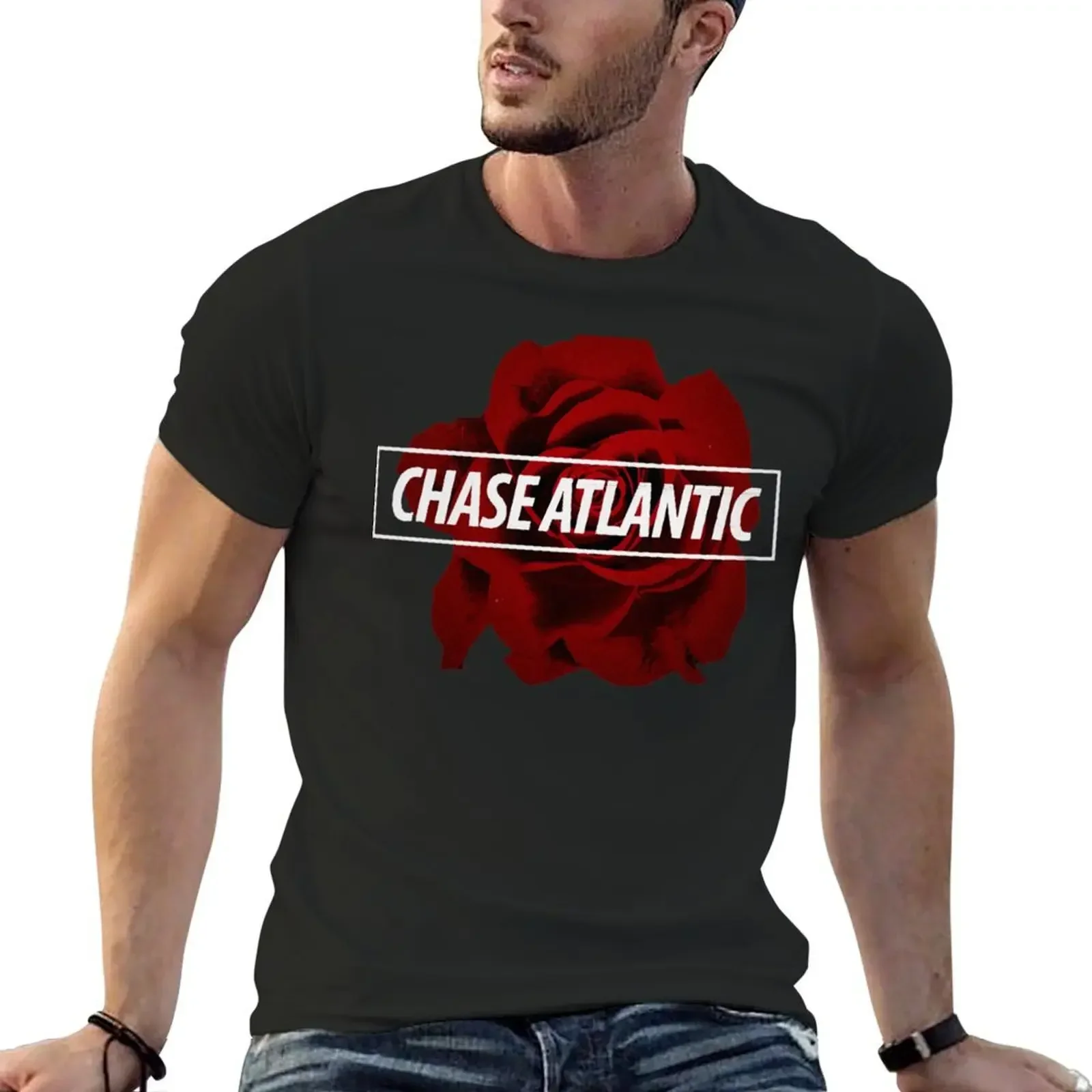 Chase Atlantic Rose Logo T-shirt quick-drying for a boy mens t shirts casual stylish