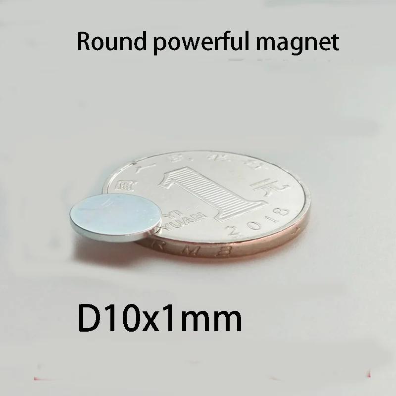 20/50pcs 10x1mm & 5x1mm Ultra-Thin Magnets - Perfect 2:1 Dia