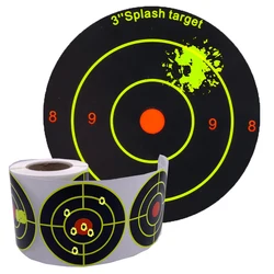 14 Type Target Stickers 7.50cm Self-Adhesive Splatter 100/200pcs Impact Splash Reactive Shooting Roll