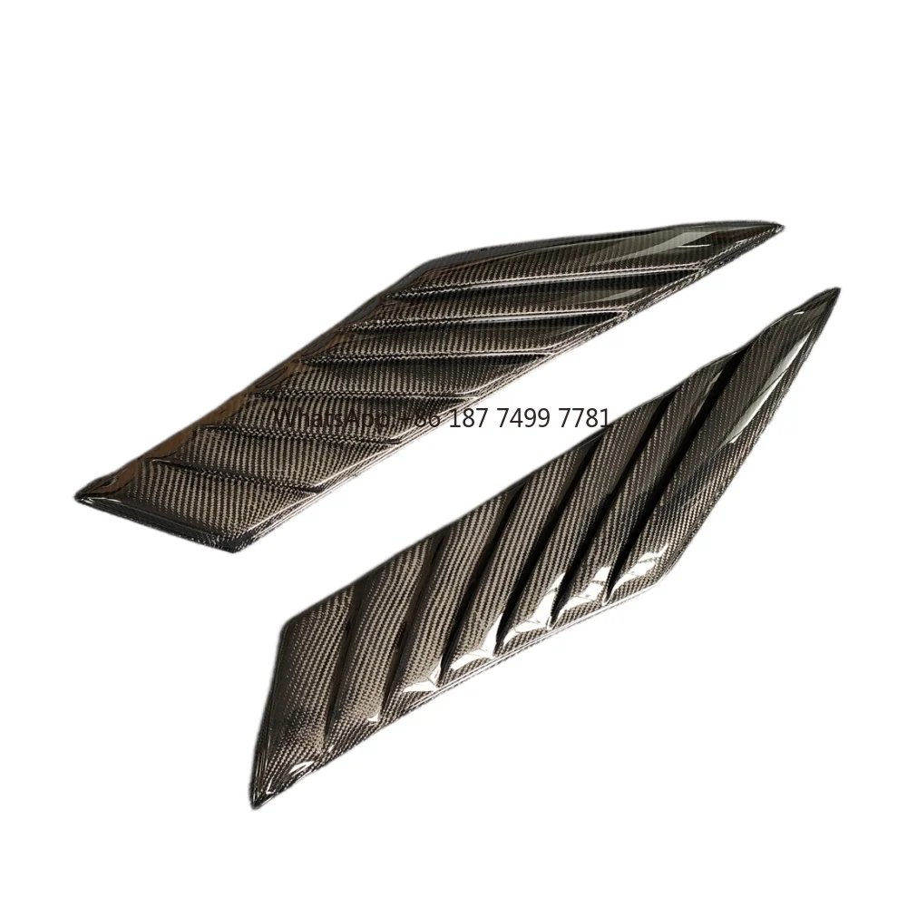

Used for . I8 Modification EB Style High-quality Carbon Fiber Front Bumper Blade Side Vent Body Kit