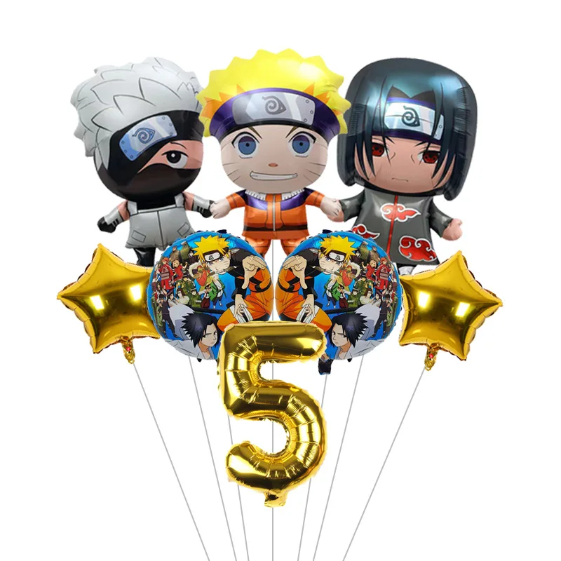 Naruto Birthday Party Decoration Balloons Baby Shower Decorations Kakashi Cartoon Anime Derivative Peripheral Balloon - view 6