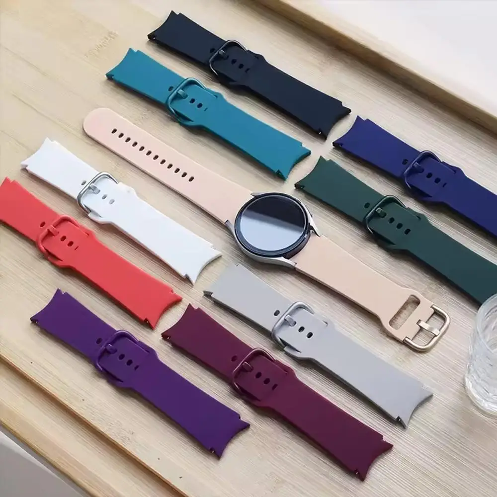 حزام الموقع الرسمي لساعة سامسونج جالاكسي 7 FE 44 مللي متر 40 مللي متر سوار سيليكون جالاكسي Watch6 4 6 كلاسيك 5 برو باند 43 مللي متر 47 مللي متر