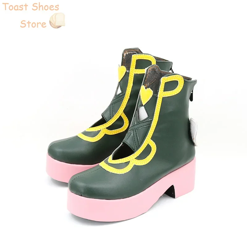 Ootori Emu Cosplay Shoes Game Cute Cosplay Props Halloween Carnival Boots PU Leather Shoes Costume Prop