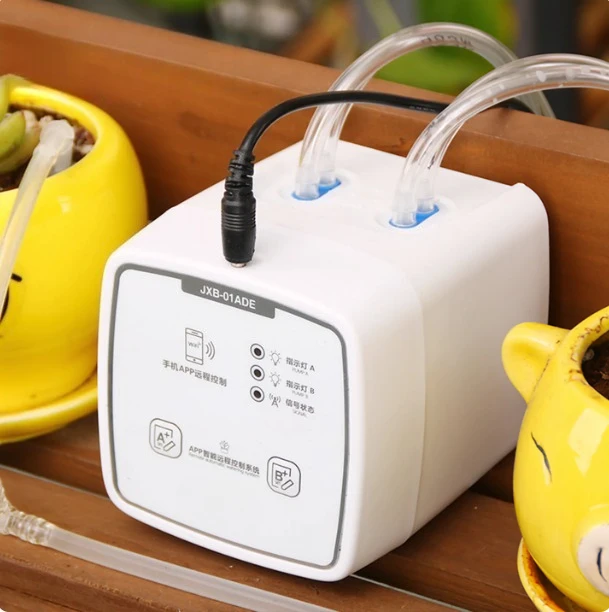 wifi automatic flower watering device, drip irrigation system watering smart home business trip regular spray