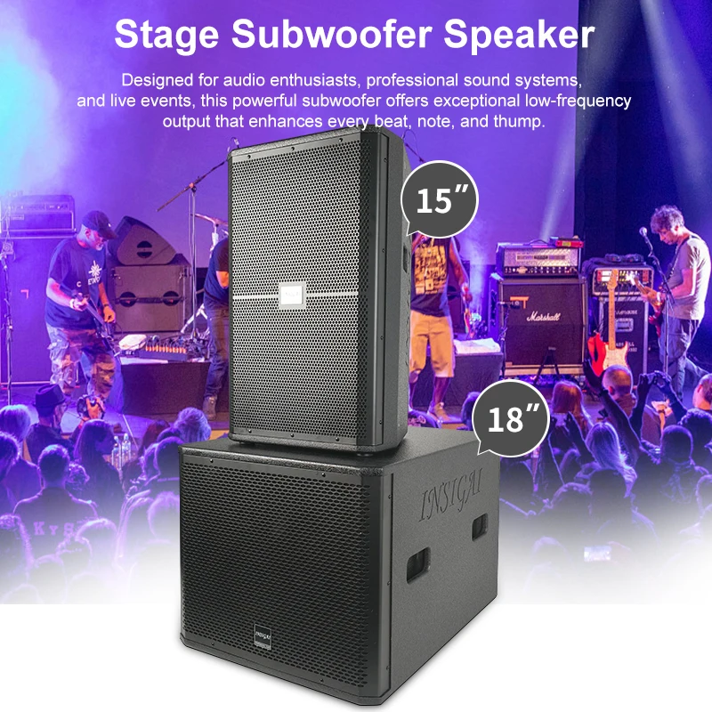 ODM Neodymium Professional Speakers 18 Inches Best Dj Outdoor Sub Woofer Big Power Bass Subwoofer 2400 Watt 18 Inch Speaker