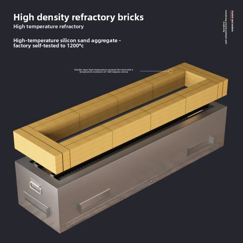 style bird-burning stove Commercial equipment Daily material Refractory charcoal grill Bird-burning stove Stainless