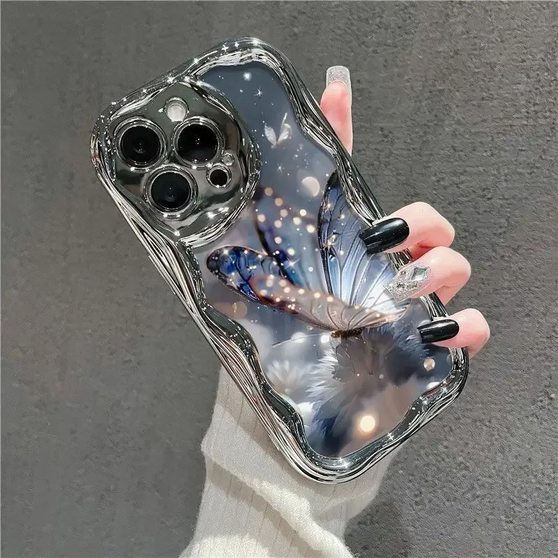 Standing Butterfly Phone Case For Samsung Galaxy A05 15 M54 M14 M34 A15 A145G A13 4G A21S A22 A23 A04S A04 A02 A03Core Soft