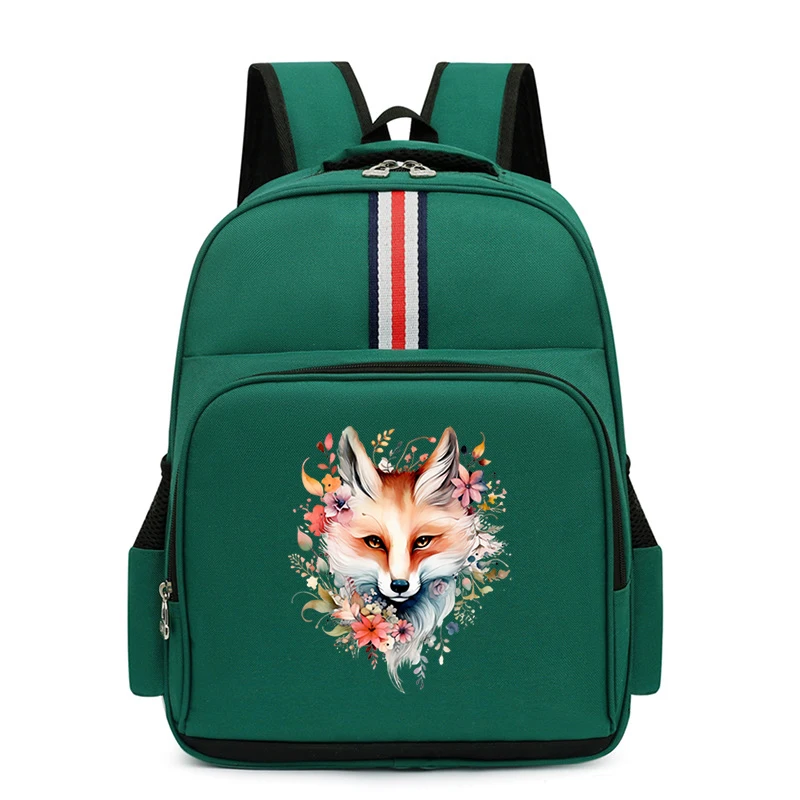 Fox Animals Print Backpacks Cartoon School Bag Backpack Kindergarten Waterproof School Back Pack Sac A Dos Adolescent Fille