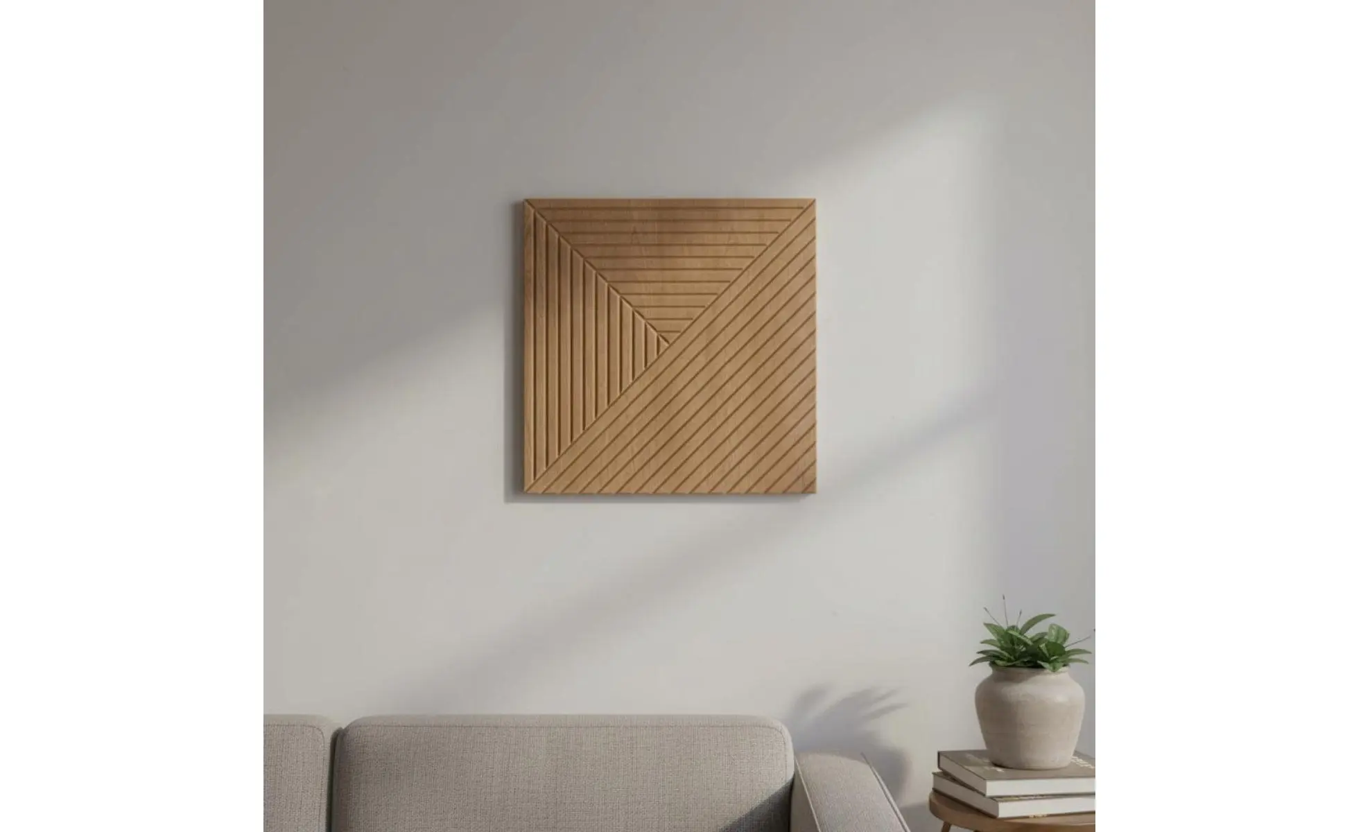 Wood Grain Acoustic Panel Reduce Reverberation Three-Dimensional Decorative Wall Panel autoAdhesive Acoustic Foam Flame