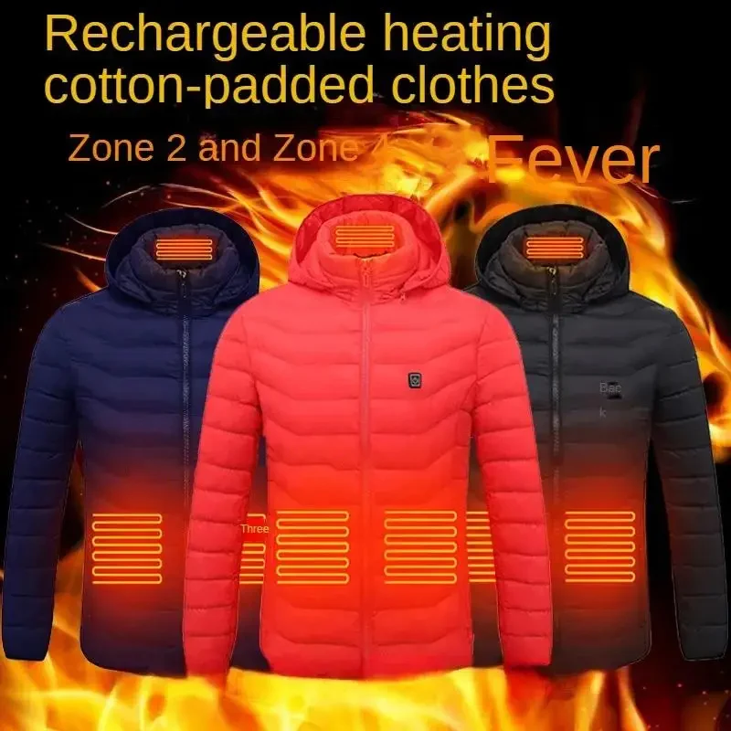 21 Areas Heated Vest Men Jacket Heated Winter Womens Electric Usb Heater  Jacket Man Thermal Vest Body Warmer Coat 6XL