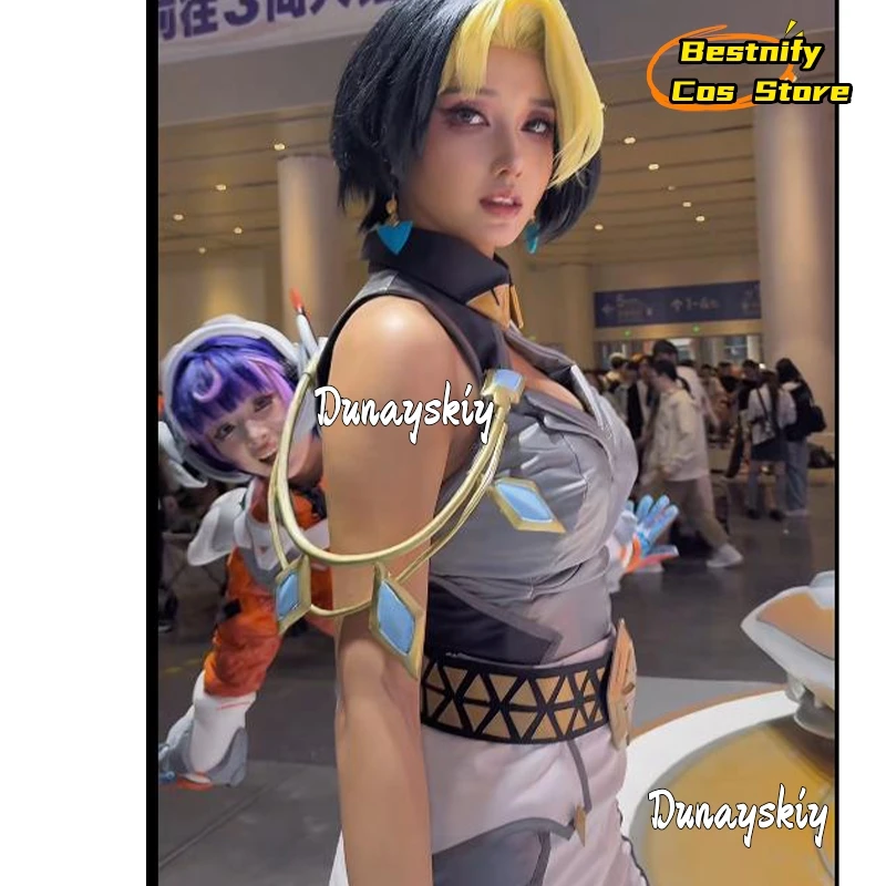 

Bestnify Cos^Ow Domina Cosplay Costume Tank hero Women Cpae Coat Skirts Sexy Halloween Outfits Vaira Singhania Carnival Game Cos