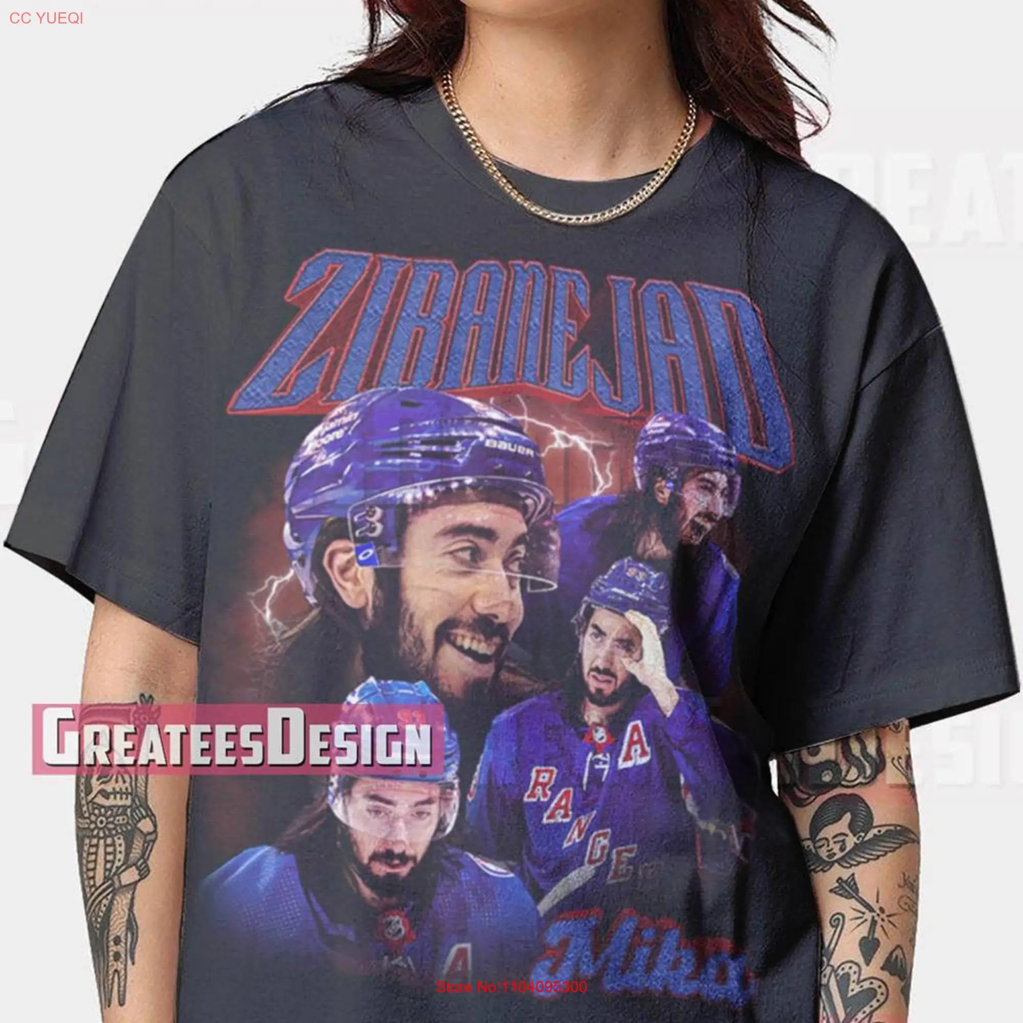 Limited Mika Zibanejad Bootleg T shirt Oversize GEE116 long or short sleeves